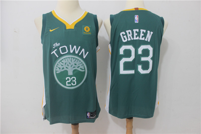 Men Golden State Warriors #23 Green Green Game Nike NBA Jerseys